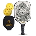 thumbnail image 1 of Pickleball Factory PB0003-10-C Pickleball Rackets - Egyptian Cat Level Up Pickleball, Pickleball Paddles for Intermediate Players, Carbonfiber Graphite, 1 of 1