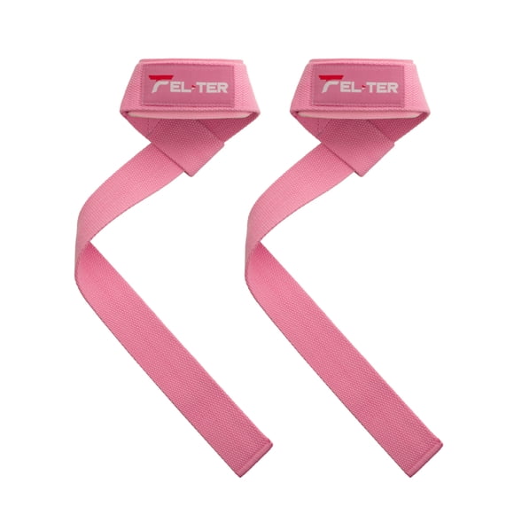 Straps Para Levantamiento  de Pesas Gym ,Antideslizantes, Felter Sports , Rosa