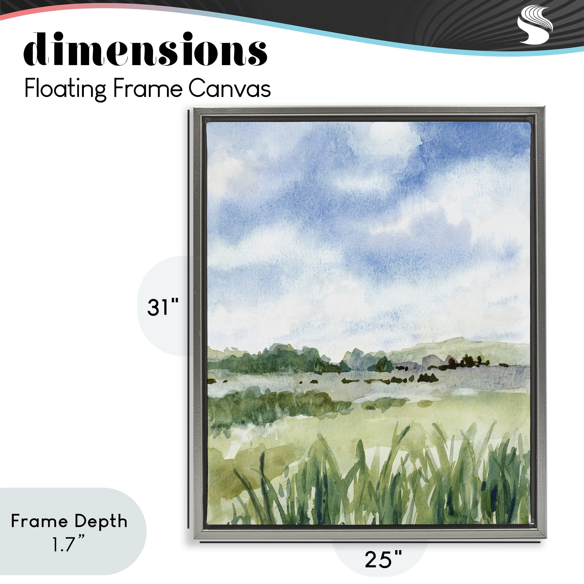 Stupell Industries Fresh Spring Morning Gray Framed Floater Canvas Wall Art, design by Lanie Loreth