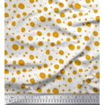 thumbnail image 1 of Soimoi Gold Poly Georgette Fabric Dots Dots Print Fabric by the Yard 52 Inch Wide, 1 of 5