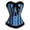 C-Blue286, variant on DHFJKG Corset Tops For Women Bustier Shapewear Polka Dot Lace Trim Bowknot Sleeveless Versatile Waist Cincher Tops
