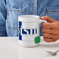 thumbnail image 4 of CafePress - Finnish Sisu (Finnish Flag) Large Mug - 15 oz Ceramic Large White Novelty Mug, 4 of 6