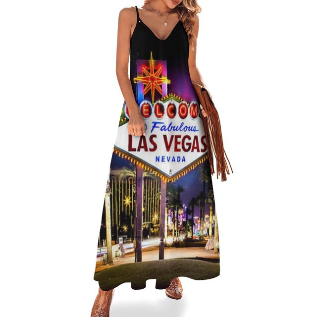 Vestido sin mangas de Las Vegas, atuendo de festival, vestidos de verano para mujer, vestidos largos para mujer