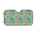 thumbnail image 4 of Uemuo Colorful Palm Leaves Pattern Accordion Car Windshield Sun Shade, Foldable Reflective Sun Visor for Car, Reflector Windshield Sunshade-Small, 4 of 7