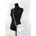 thumbnail image 5 of Michael Kors Adult Saffiano Leather Chain Zip Crossbody Handbag, Vanilla/Powder Blush, 5 of 5