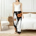 thumbnail image 2 of Fotbe Halloween Ghosts And Pumpkins Women's Pajama Pants,Sleepwear Pants,Pj Bottoms Drawstring And Pockets-Large, 2 of 7