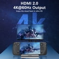 thumbnail image 5 of Steam Deck Dock,【Aluminum Alloy】 6-in-1 Docking Station with  2.0 Upgraded 4K@60Hz, Gigabit Ethernet, 3 USB 3.0 Port and USB-C PD Port, Steam Deck Accessories for Valve Stream Deck, 5 of 8