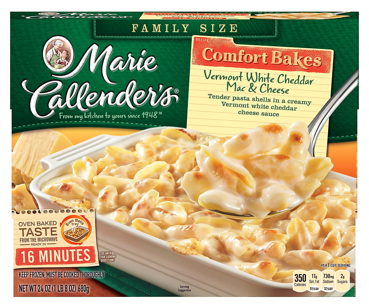 Marie Callenders Comfort Bakes Multi-Serve Frozen Dinner Vermont White Cheddar Mac & Cheese 24 ...