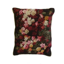 1000 Flower Petit Point Pillow, 14" x 16"