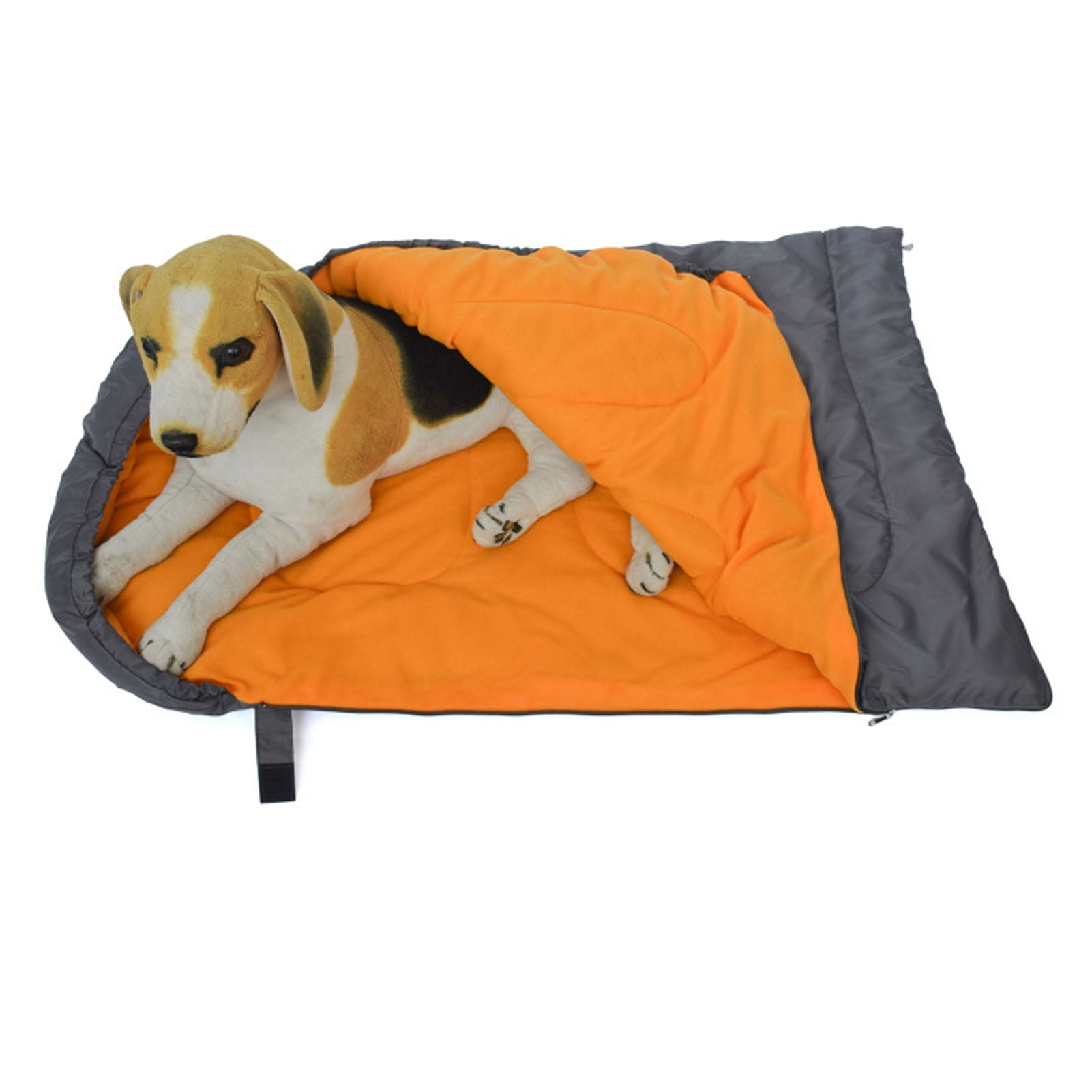 Warm, Foldable & Aligning, Perfect for Indoor/Outdoor Adventures, Orange Lining, Size L (110x70cm/43.3x27.6in) Waterproof Dog Sleep Bag