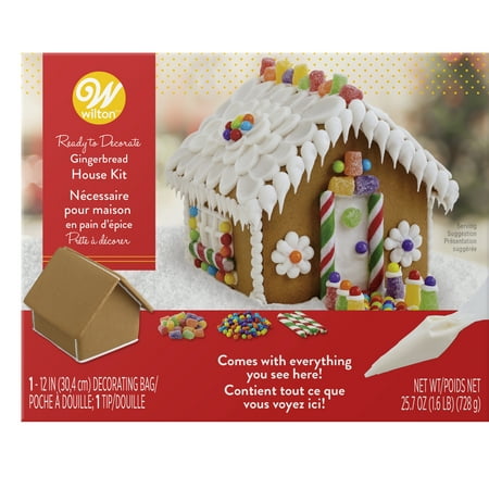 Wilton Ready-to-Decorate Gingerbread House Decorating Kit,