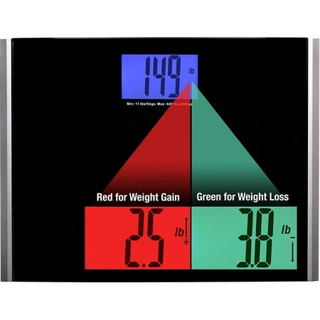 Ozeri Precision Pro II Digital Bath Scale, Weight Change Detection Technology (440 lb