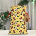 thumbnail image 4 of Fuzoiu Pineapples Sharks In Hawaiian Print Christmas Gift Bag,Burlap Gift Bag with Drawstring Closure & Hang Tag,Perfect for Holidays, Birthdays, and Special Occasions-Small, 4 of 7