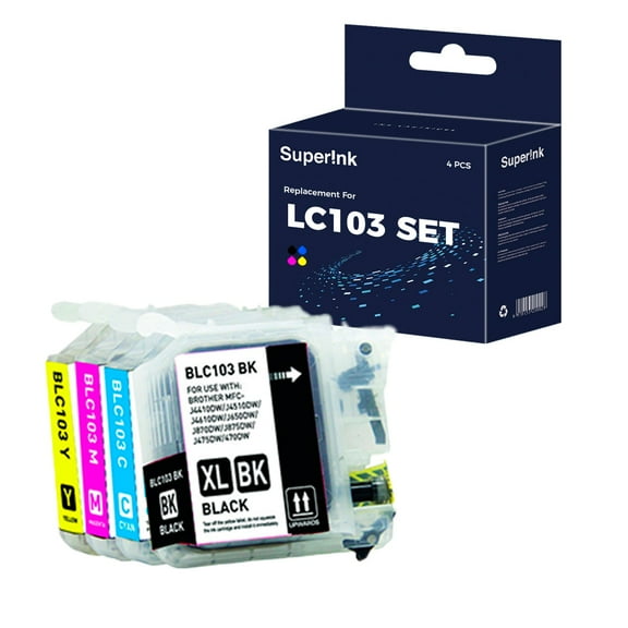 Compatible Brother LC103 Set Ink Cartridge High Yield by Superink