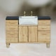 thumbnail image 5 of Muebles Miniatura, Moderno, de Roble, Unidad de Fregadero, pequeña Accesorios de Decoración de , , 10, CUTICAT lavabo de casa de muñecas, 5 of 6