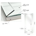 thumbnail image 6 of Empire Art Direct 24 x 54 in. Solid Wood Frame Covered Wall Mirror with Beveled Clear Mirror Panels - 1 in. Beveled Edge, 6 of 16