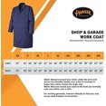 thumbnail image 6 of Pioneer Shop & Garage Work Coat - 4 Pockets - Action Back - Snap Double Placket Closure - for Mechanics - Navy, 6 of 8