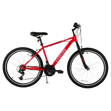 huffy hardtail mountain bike, stone mountain 24-26 inch 21-speed red