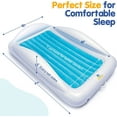 thumbnail image 4 of Sleepah Inflatable Toddler Travel Bed Inflatable & Portable Air Mattress Blow up Bed Bed Rails Twin, 4 of 10