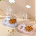 thumbnail image 6 of Anti-Tip Pet Bowl - Automatic Water Feeder Food Dish for Cats Dogs (Pink), 6 of 8