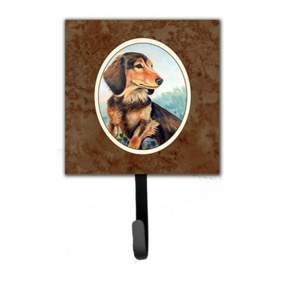 Long Hair Chocolate & Cream Dachshund Leash or Key Holder