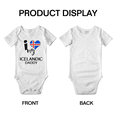 thumbnail image 3 of J'aime Mon Papa Islandais Justaucorps pour Bébé Drapeau d'Islande, 3 of 5