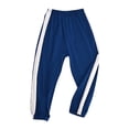 thumbnail image 6 of YOUYEDIAN Boys Cinch Sweatpants Unisex Cotton Comfort Workout Bottoms Summer Lightweight Running Joggers Pants (Dark Blue, 13-14 Years), 6 of 7