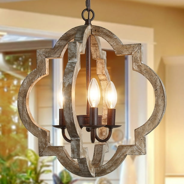 Lnc Farmhouse 3 Lights Chandeliers Pendant Lighting Fixture With Latern
