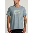 thumbnail image 6 of RVCA Men's Slim Fit Red Stitch Peak Graphic T-Shirt Flint Stone Blue-Large, 6 of 7