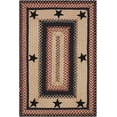 thumbnail image 4 of Homespice Gloucester Jute Braided Rug 20x30in Rect Black-Tan-Red Natural Jute Rug. Uses- Indoor Entryway Rug, Kitchen Rug, Bedroom Doorway Reversible, Rustic, Country, Primitive, Farmhouse Decor, 4 of 8