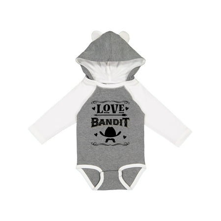 

Inktastic Valentines Day Boys Love Bandit Gift Baby Boy Long Sleeve Bodysuit