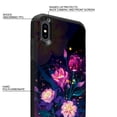 thumbnail image 4 of FINCIBO Black Hybrid Case Hard Plastic TPU Slim Back Cover for Apple iPhone XS Max 6.5", Purple Glowing Flower, 4 of 8