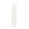 thumbnail image 3 of Ruffled Double Swag White Shower Curtain 70 Inch x 72 Inch 12 Count, 3 of 3