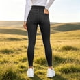 thumbnail image 3 of MXUIKV Jeans Pants for Women Stretchy Slim Fitted High Waist Casual Daily Wear Trousers with Pockets(Large,Black), 3 of 5