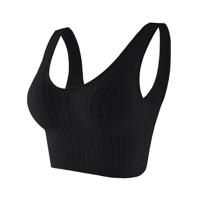 Aayomet Bralettes for Women Plus Size Sleep Bra Workout Activity Bras With Shaping Bra (Black, One Size)