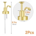 thumbnail image 7 of NiHome Coffee Syrup Pump Dispensers 2-Pack, Coffee Bar Accessories for Maple Syrup Bottles Multifunctional Soap Dispenser Home Decor (Gold), 7 of 7