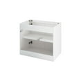 thumbnail image 4 of Wall Mount Vanity Cabinet (Sink not included), White, Melamine Wood , Hotel Bedroom Bathroom, Modern Contemporary HB33816, 4 of 9