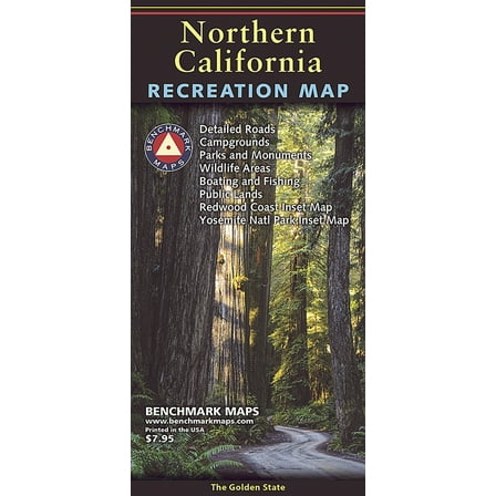 Benchmark Northern California Recreation Map, (Paperback)