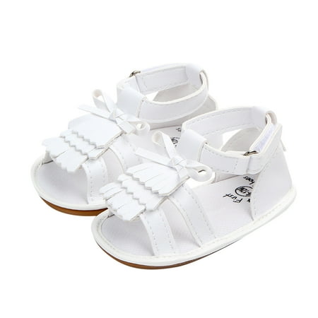 

Toddler Shoes First Walkers Girls Open Toe Tassels Shoes First Walkers Shoes Summer Toddler Flat Sandals
