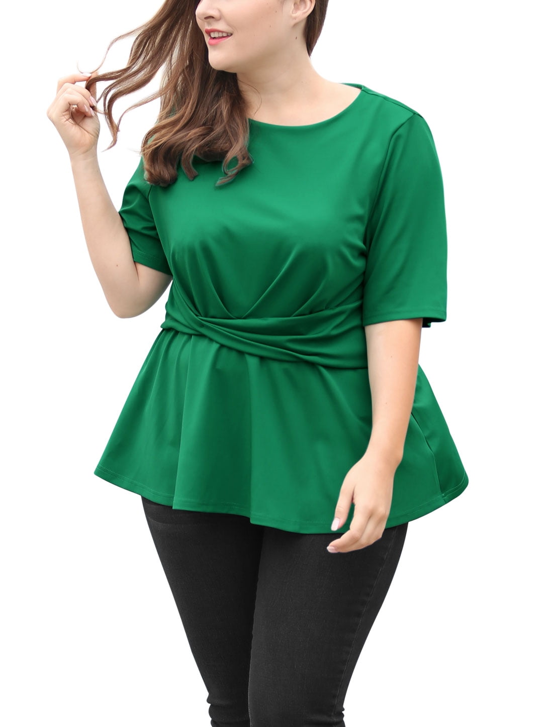 women's plus size peplum tops