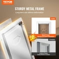 thumbnail image 2 of VEVOR Pet Door, 14.25" x 21.1" Metal Frame with Lock and 3-Flap System, Weatherproof Doggy Door, Easy to Install in Interior or Exterior Walls, Pet Door Suitable for Cat Doggie Kitties (White-Large), 2 of 9