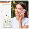 thumbnail image 3 of Galaxy S9 Plus Case, Hybrid Clear Phone Cover Floral Designed Non-Slip Thin Protective S9+ Plus Case for Women Girls, Wildflower, 3 of 13
