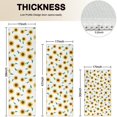 thumbnail image 4 of White Green Stem Sunflower Pattern Kitchen Rugs Sets Of 3,Kitchen Runner Rugs Non Skid Washable,Decorative Kitchen Floor Mats for Kitchen,Sink,Laundry,17"x30"+ 17"x47" + 17"x59", 4 of 6