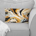 thumbnail image 1 of Designart "Retro Contrast II" Abstract Throw Pillow - Modern Pillow For Couch - Insert And Pillows Covers For Bedroom Decor, 1 of 5