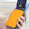 thumbnail image 2 of pitrice Attachable Phone Card Holder Table Cellphone Stand Smartphone Case Portable Travel Back Cover Storage Organizer Bracket Black, 2 of 8