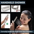 thumbnail image 4 of Juego de grifos de ducha Aolemi Rain Shower System, níquel cepillado, 4 of 9