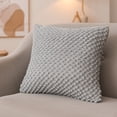 thumbnail image 2 of Coussin Texturé Tissé à la Main en Coton Gris Pâle - Ensemble de 2, 2 of 4