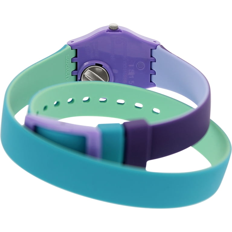 Swatch Fun in Blue Green Dial Blue and Purple Silicone  display picture 2