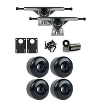 RKP Raw Longboard Trucks Wheels Package 70mm x 46mm 83A 276C Blue Clear
