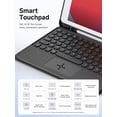 thumbnail image 2 of Protective Case With Keyboard Compatible with iPad 7/8/9 Gen 10.2inch,Compatible With Samsung Galaxy Tab S6 Lite 10.4/Huawei MatePad Pro 11inch,Built-, 2 of 4
